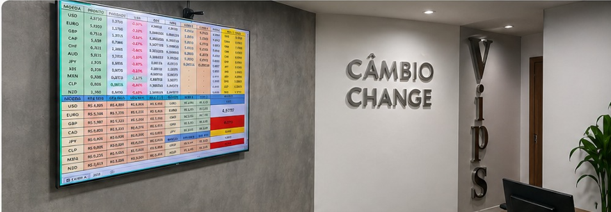 Escritório Vip's Corretora Câmbio Change